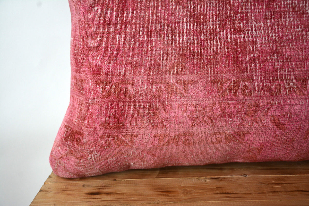 Sonnet - Pink Bamboo Silk Pillow Cover