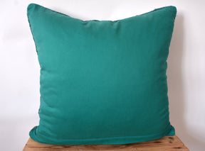 Caris - Turquoise Hemp Pillow Cover