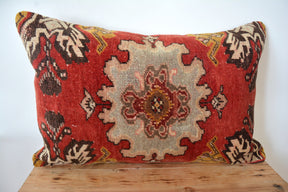 Vanya - Wool Red Pillow Cover