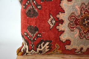 Vanya - Wool Red Pillow Cover