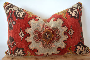 Vanya - Wool Red Pillow Cover