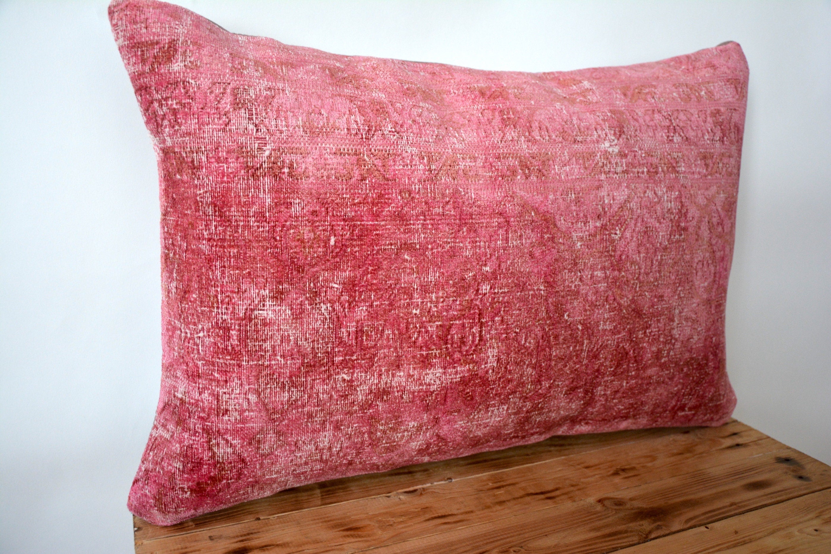 Susie - Pink Bamboo Silk Pillow Cover