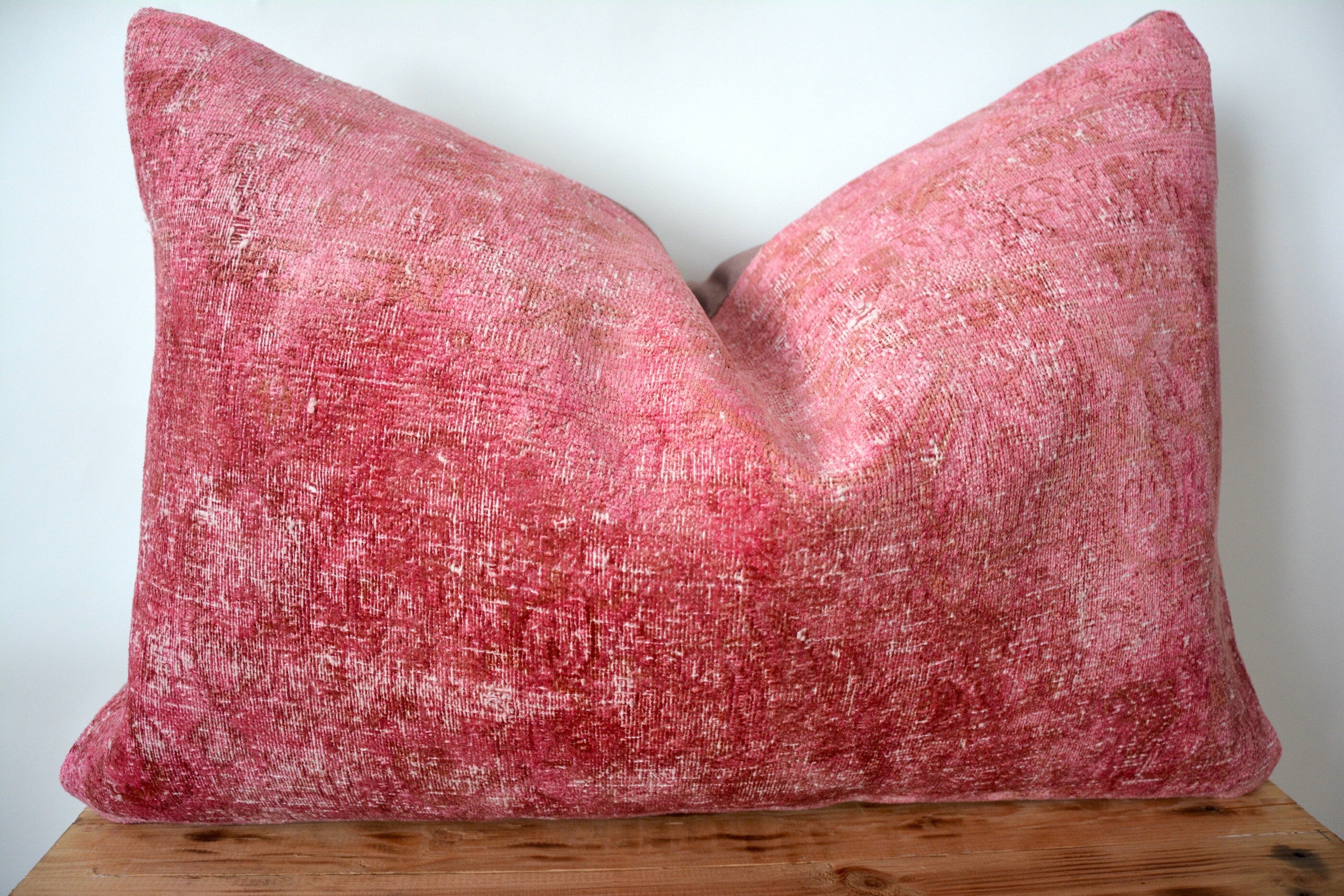 Susie - Pink Bamboo Silk Pillow Cover