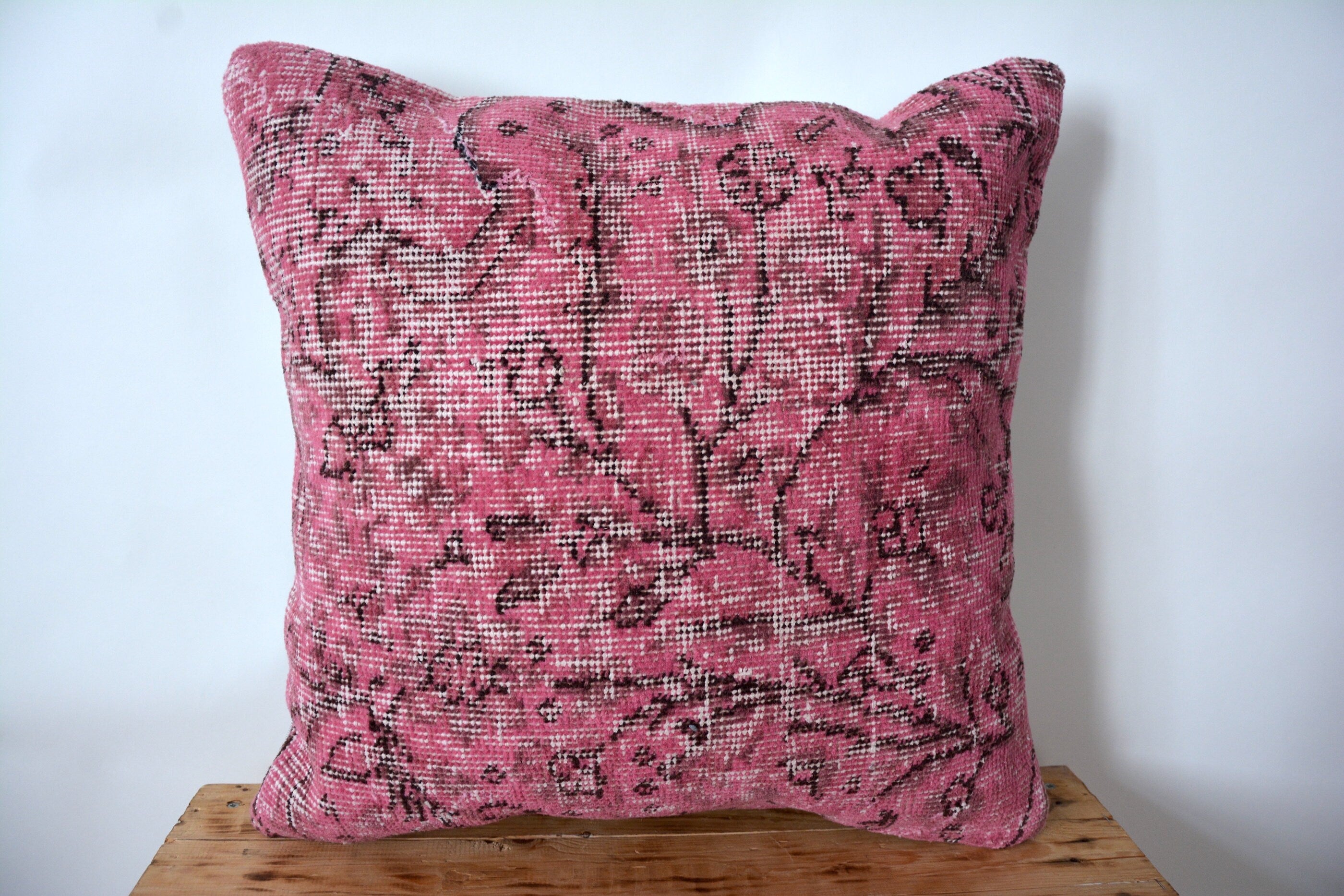 Usagi Rug Usagi - Wool Pink Pillow Cover - 50% off at Pillows | Kuden Rugs