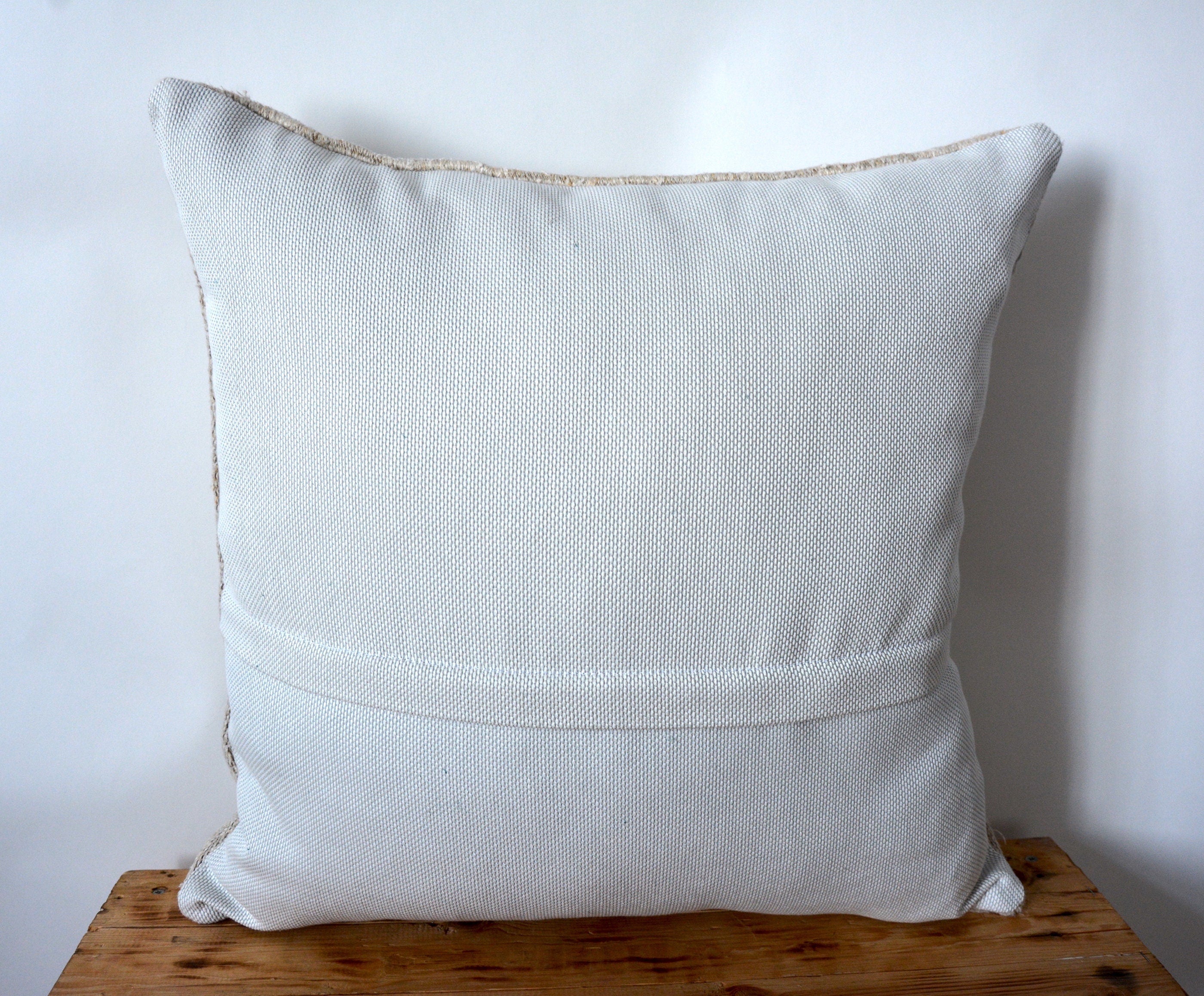 Tabitha - White Hemp Pillow Cover