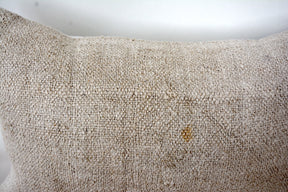 Tonya - White Hemp Pillow Cover