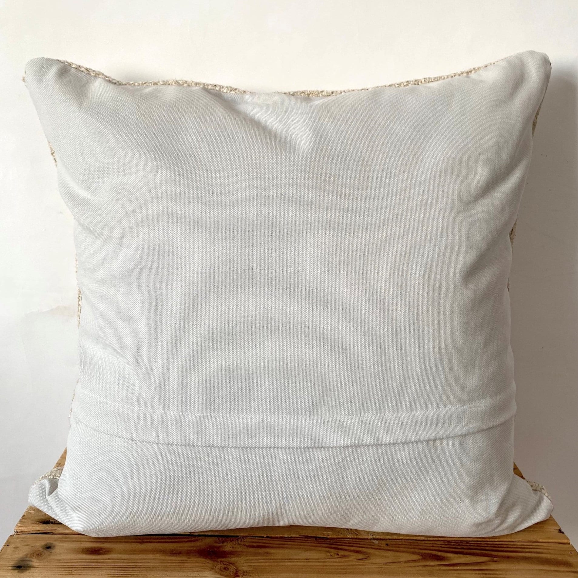 Tempest - White Hemp Pillow Cover