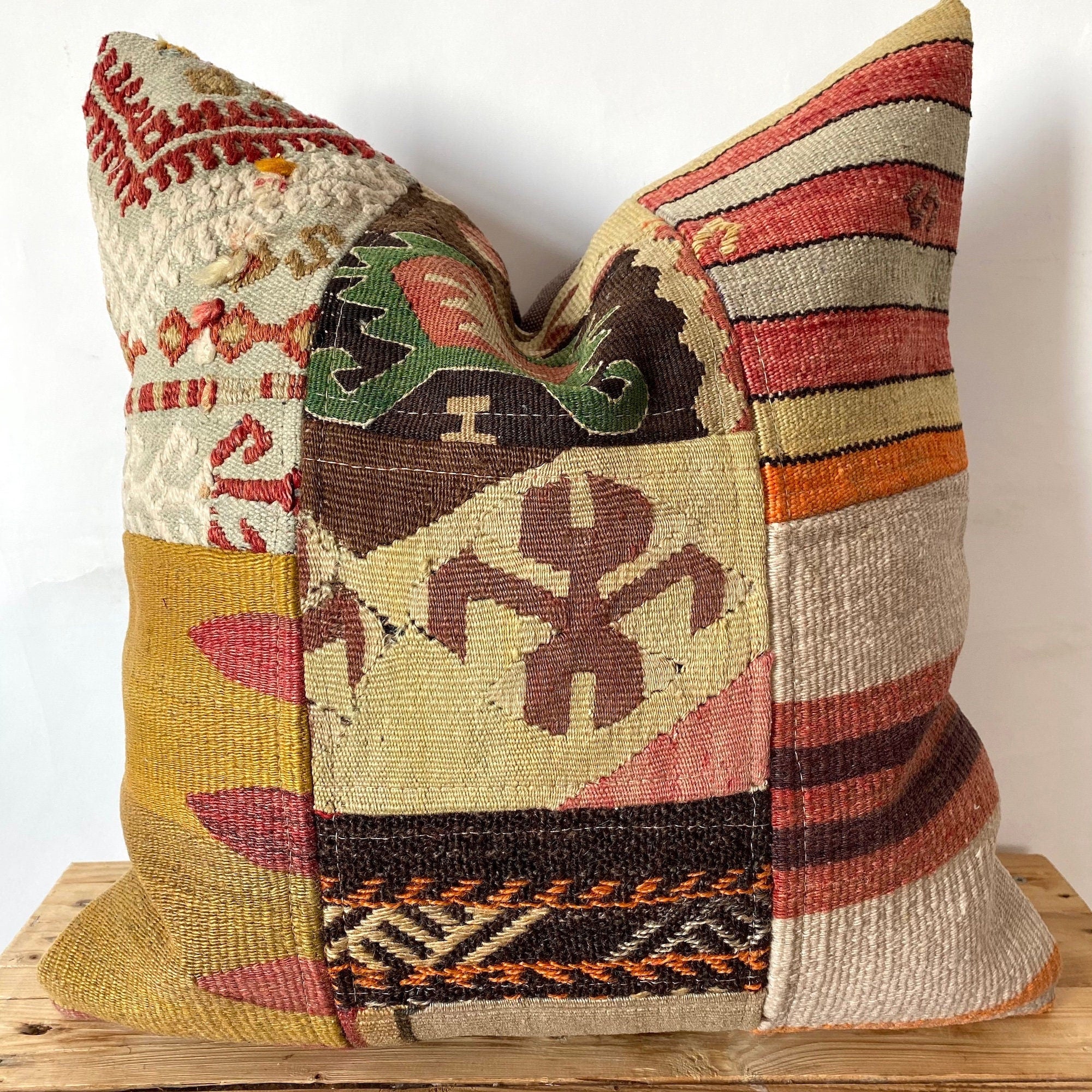 Leviah - Multi Color Kilim Pillow Cover