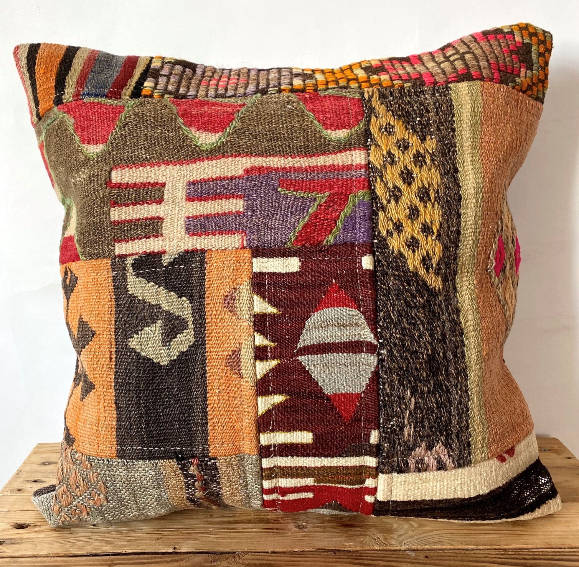 Lillith - Multi Color Kilim Pillow Cover