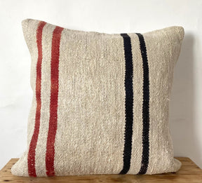 Tilly - White Hemp Pillow Cover