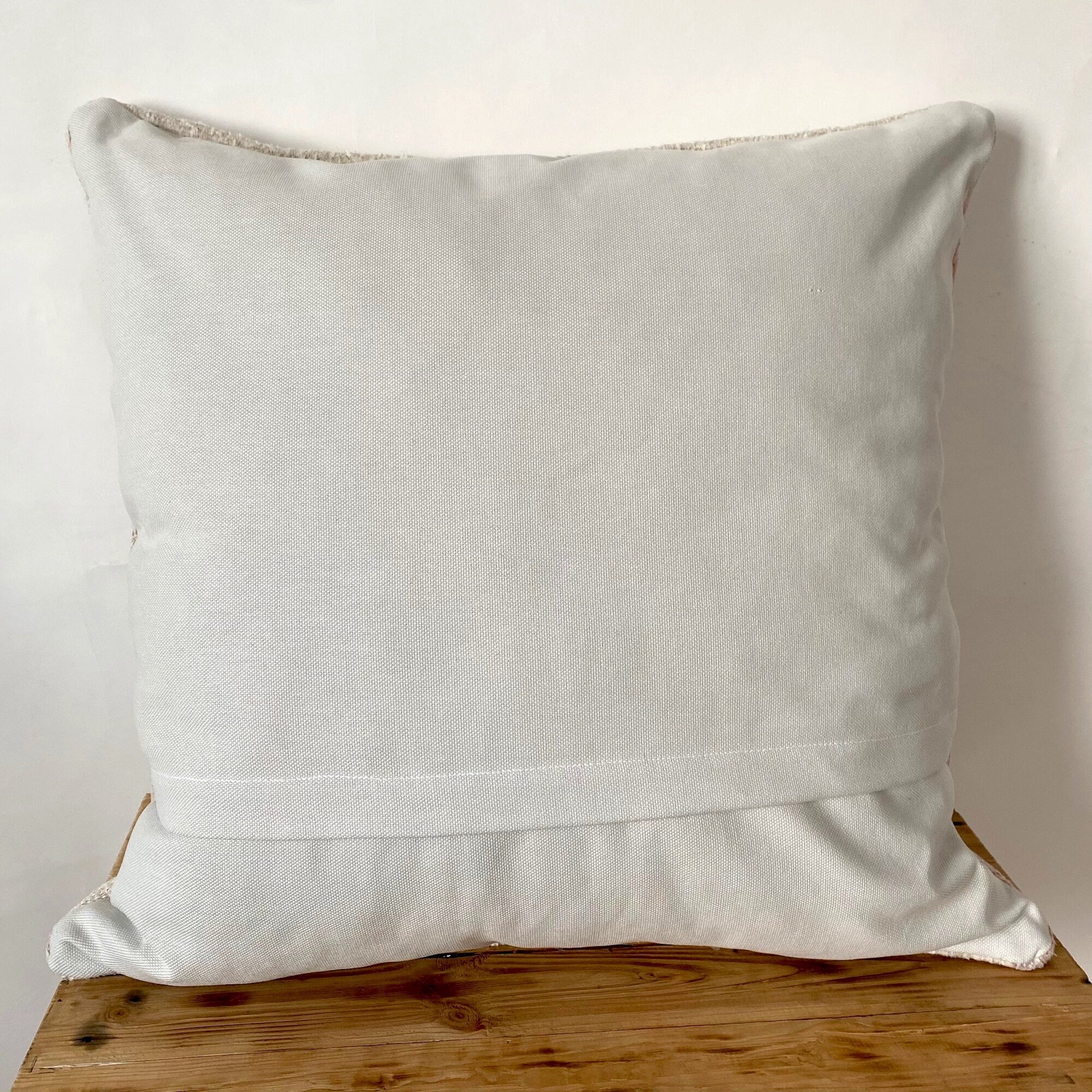 Taliah - White Hemp Pillow Cover