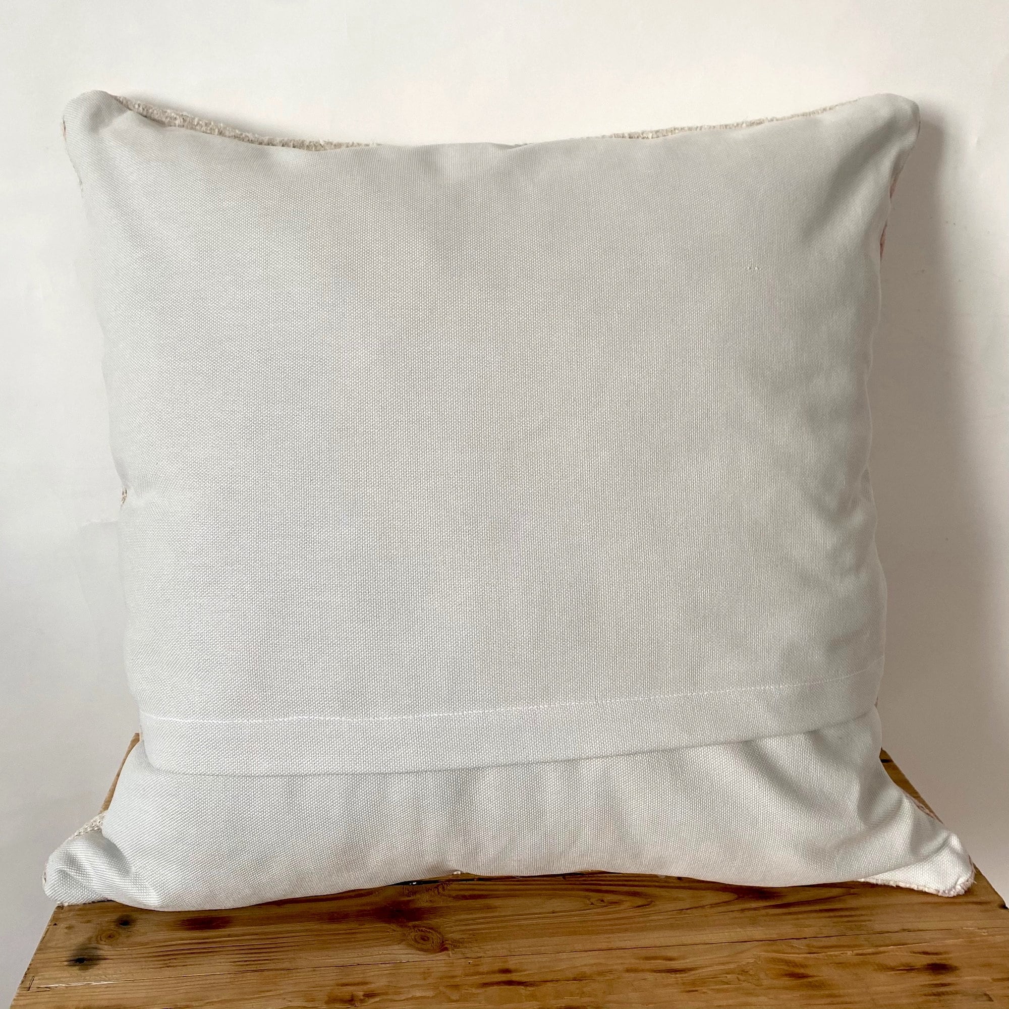 Taya - White Hemp Pillow Cover