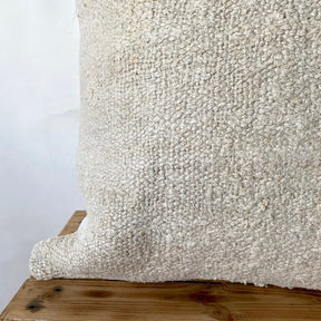 Tempest - White Hemp Pillow Cover