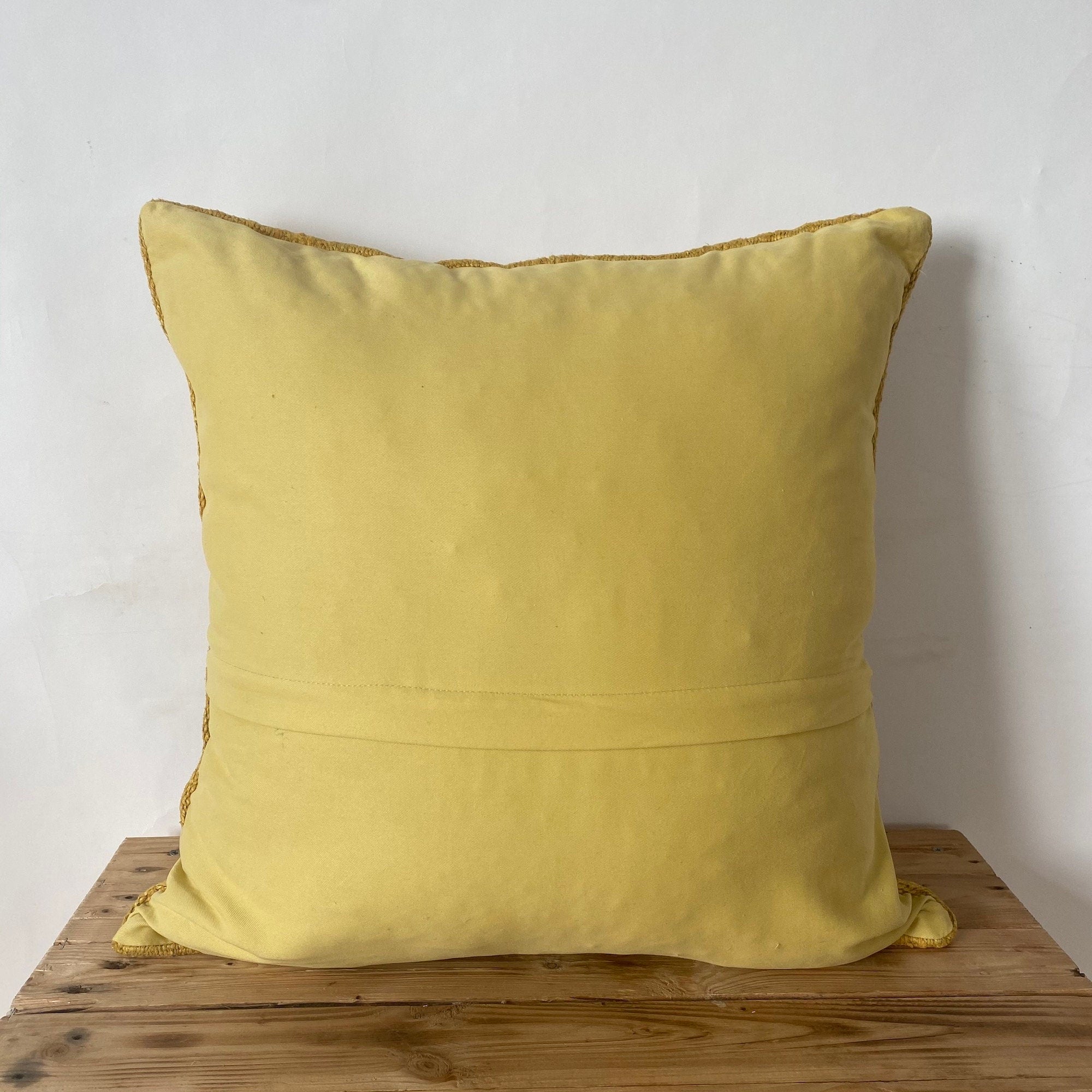 Yavanna - Yellow Hemp Pillow Cover