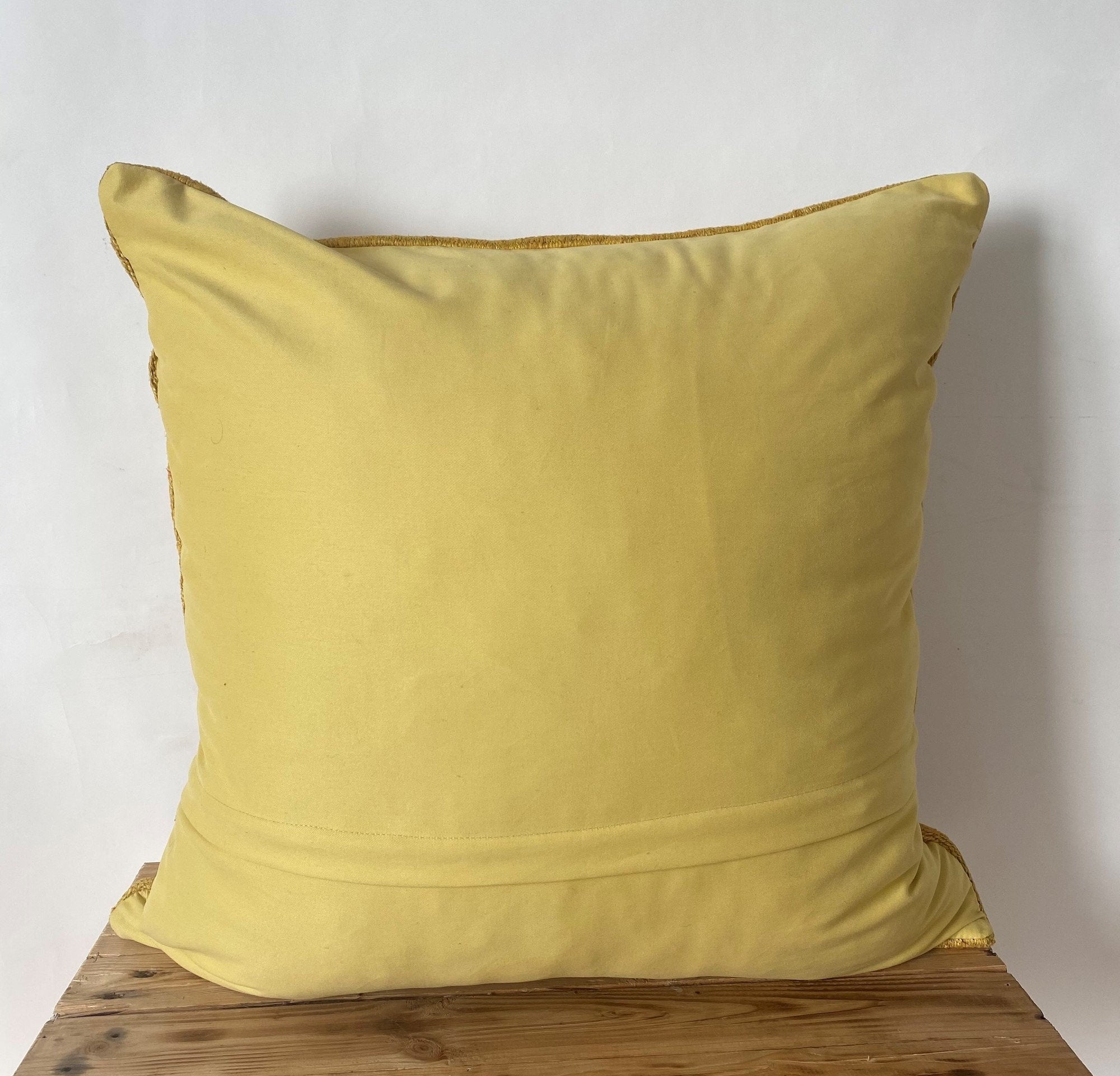 Yiva - Yellow Hemp Pillow Cover