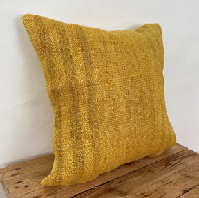 Yavanna - Yellow Hemp Pillow Cover