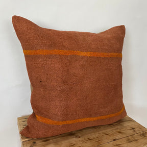 Yolima - Orange Hemp Pillow Cover