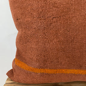 Yolima - Orange Hemp Pillow Cover