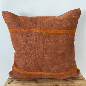 Yolima - Orange Hemp Pillow Cover