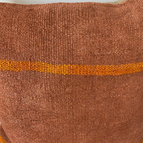 Yolima - Orange Hemp Pillow Cover