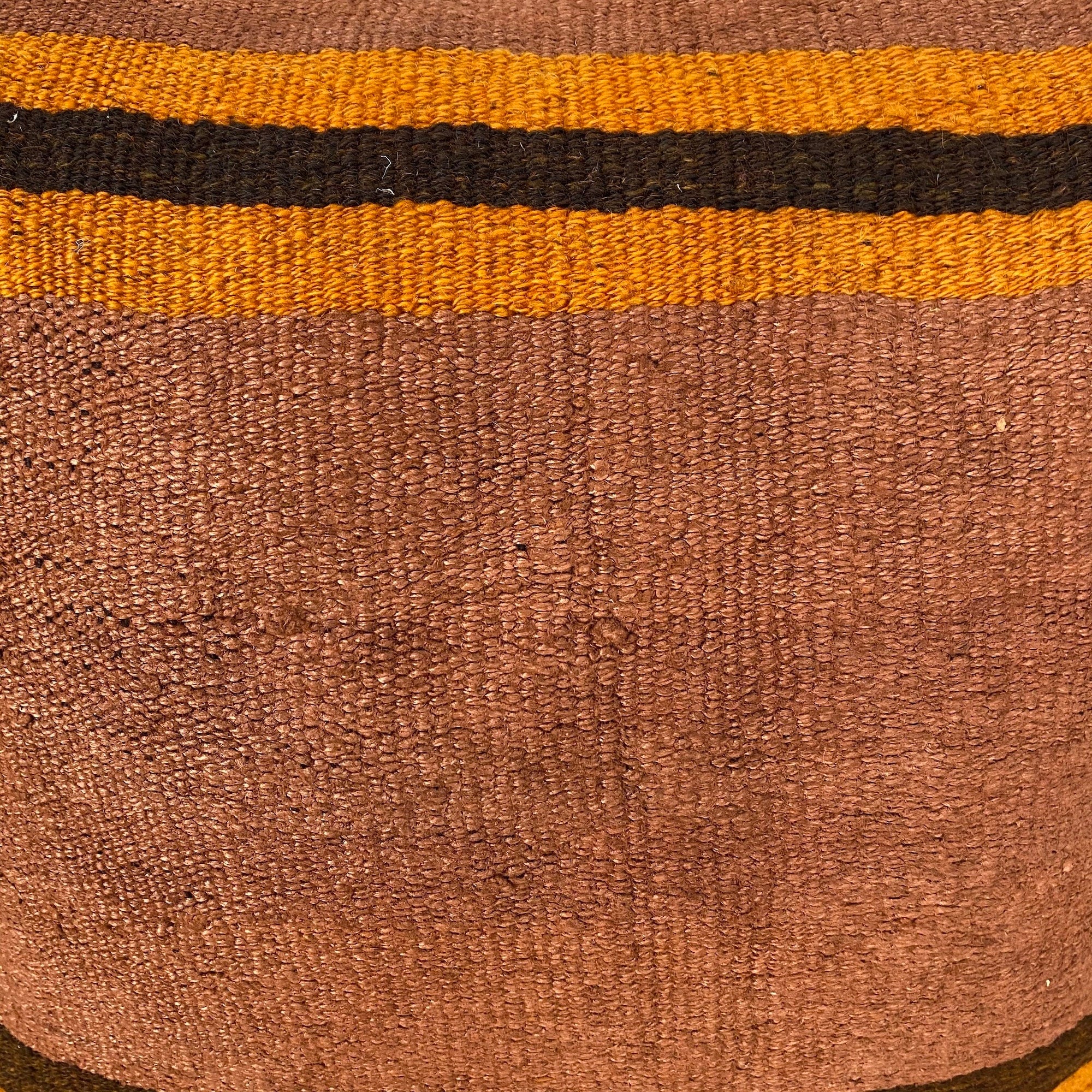 Yarely - Orange Hemp Pillow Cover