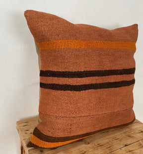 Yessica - Orange Hemp Pillow Cover