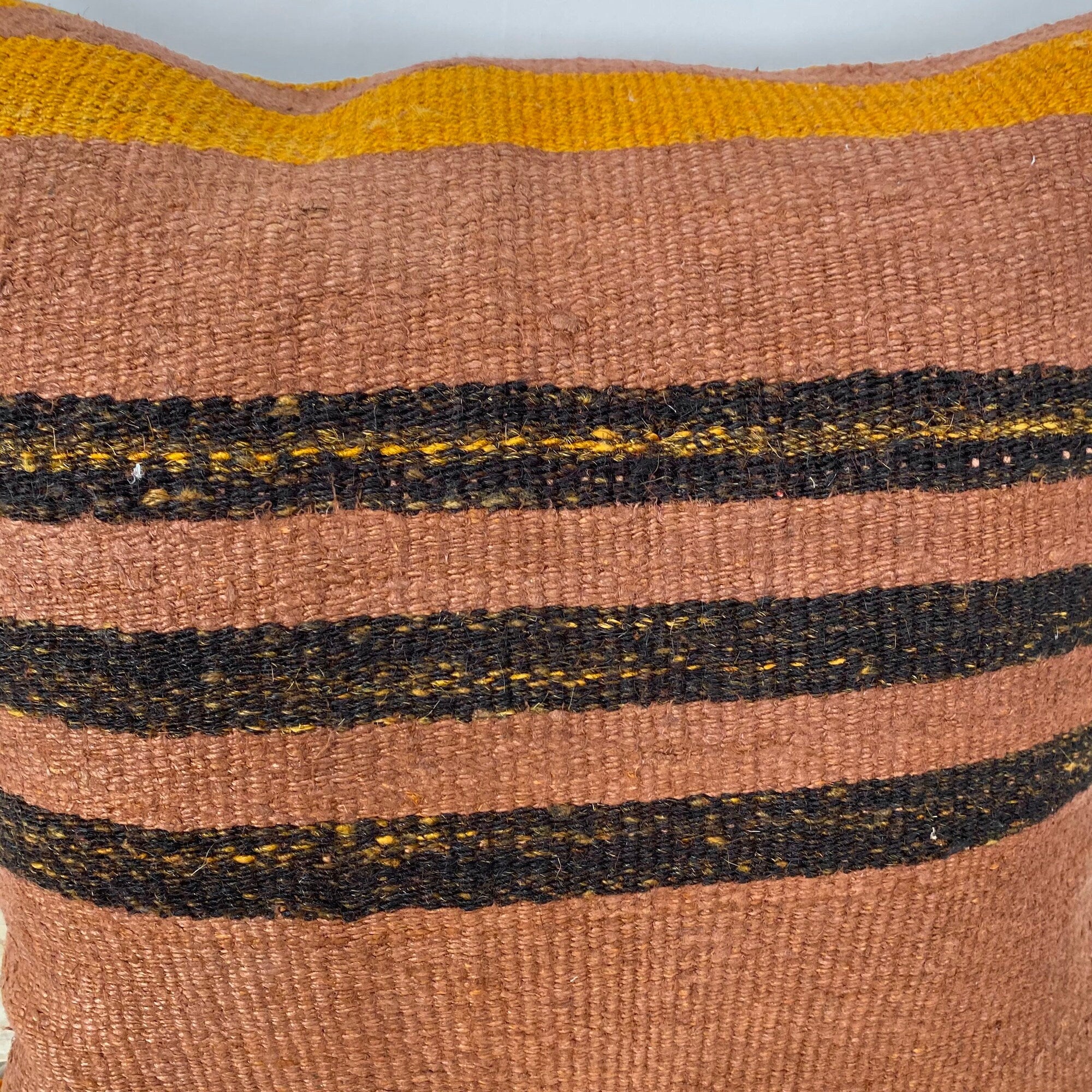 Yanis - Orange Hemp Pillow Cover