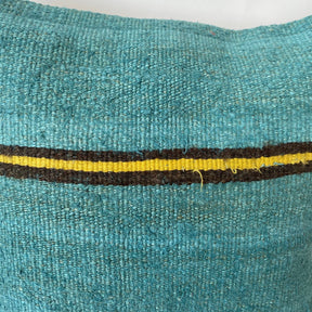 Clarimond - Turquoise Hemp Pillow Cover