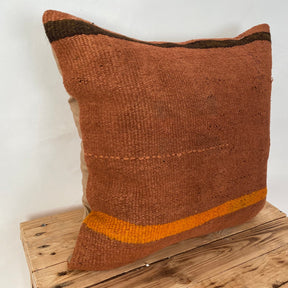 Yarden - Orange Hemp Pillow Cover