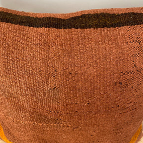 Yarden - Orange Hemp Pillow Cover