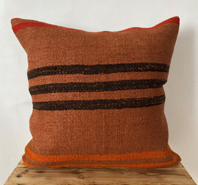 Yesseniah - Orange Hemp Pillow Cover