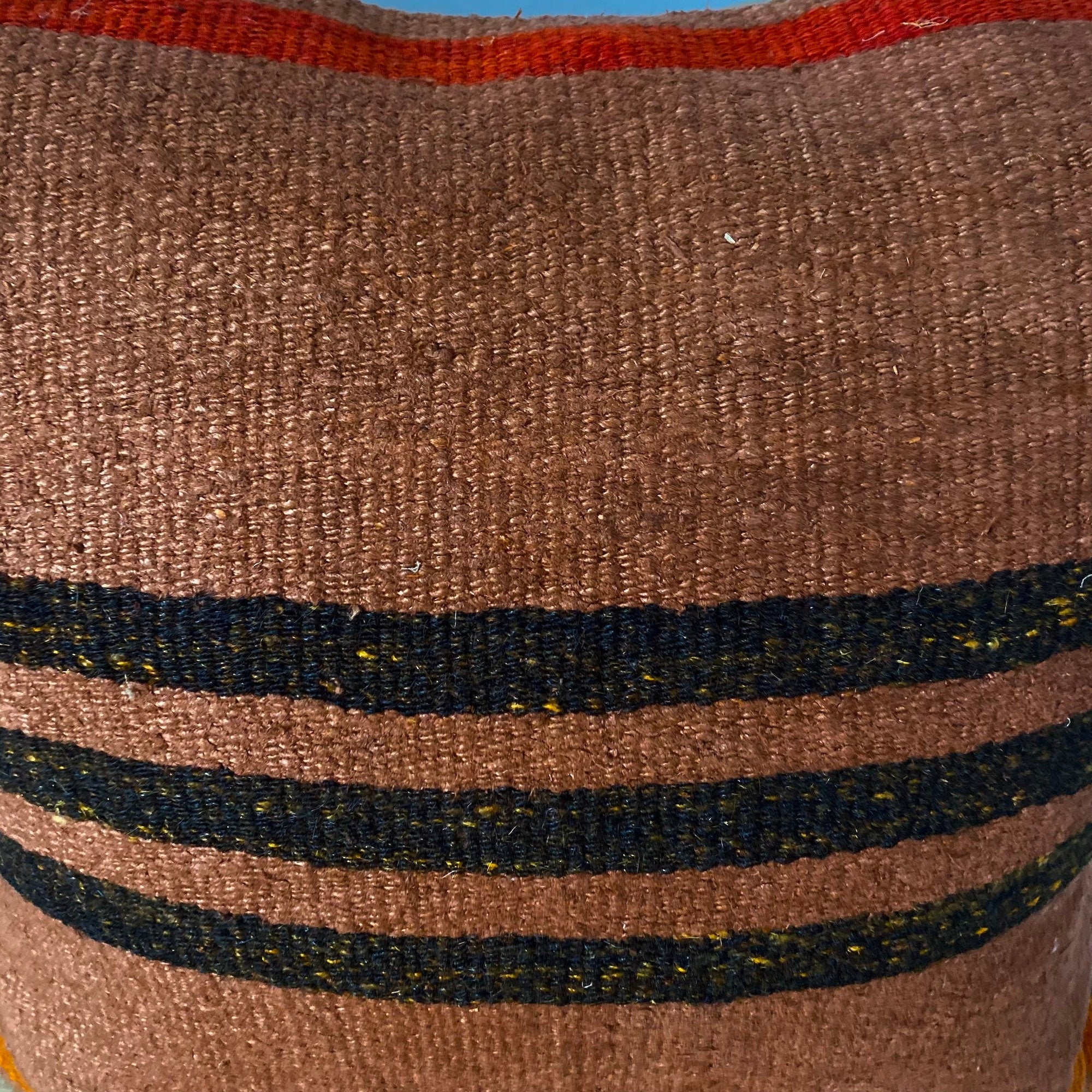 Yesseniah - Orange Hemp Pillow Cover