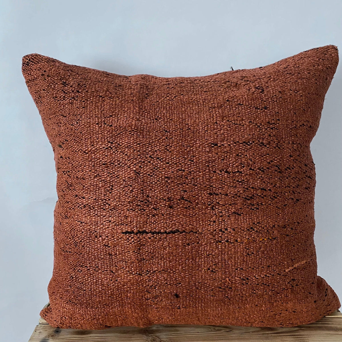 Yocheved - Orange Hemp Pillow Cover