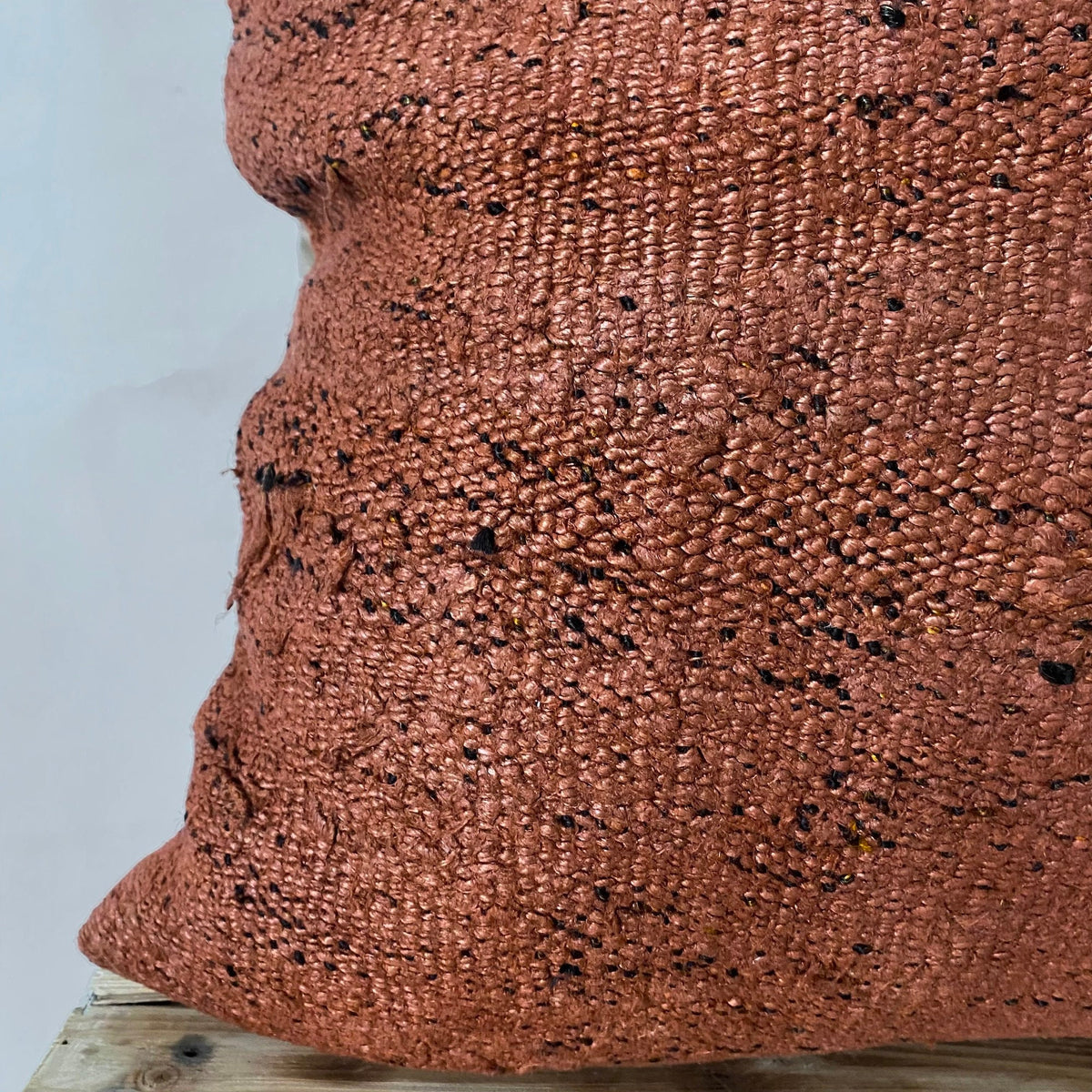 Yeliana - Orange Hemp Pillow Cover