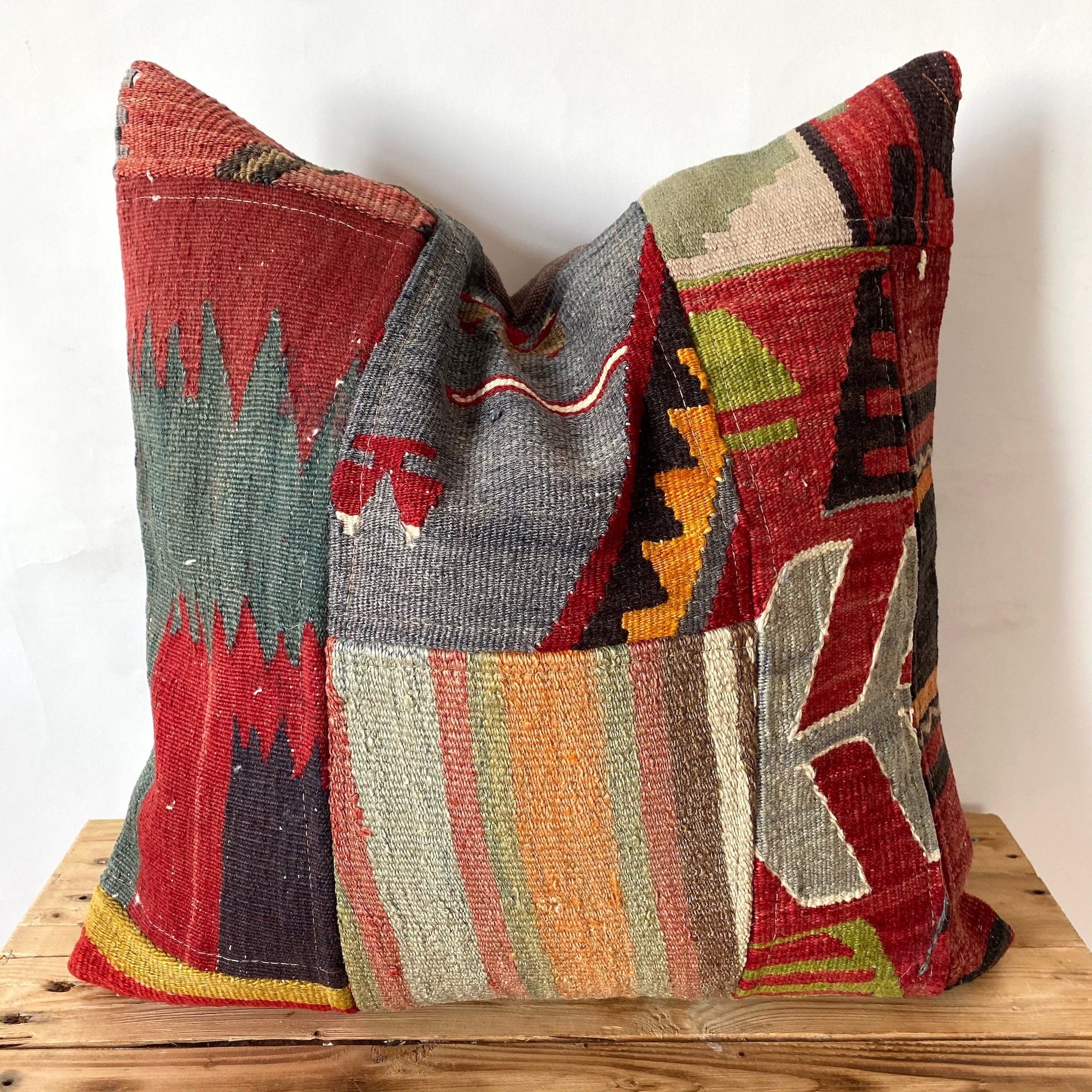 Luned - Multi Color Kilim Pillow Cover