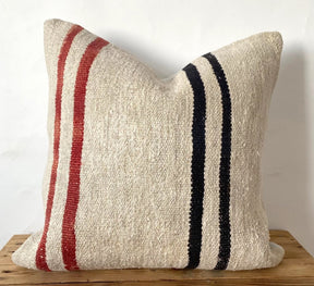 Tilly - White Hemp Pillow Cover