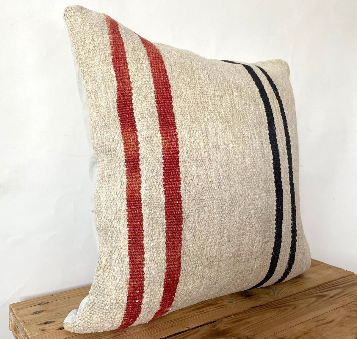 Tilly - White Hemp Pillow Cover