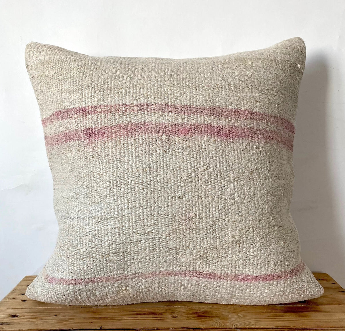 Talitha - White Hemp Pillow Cover