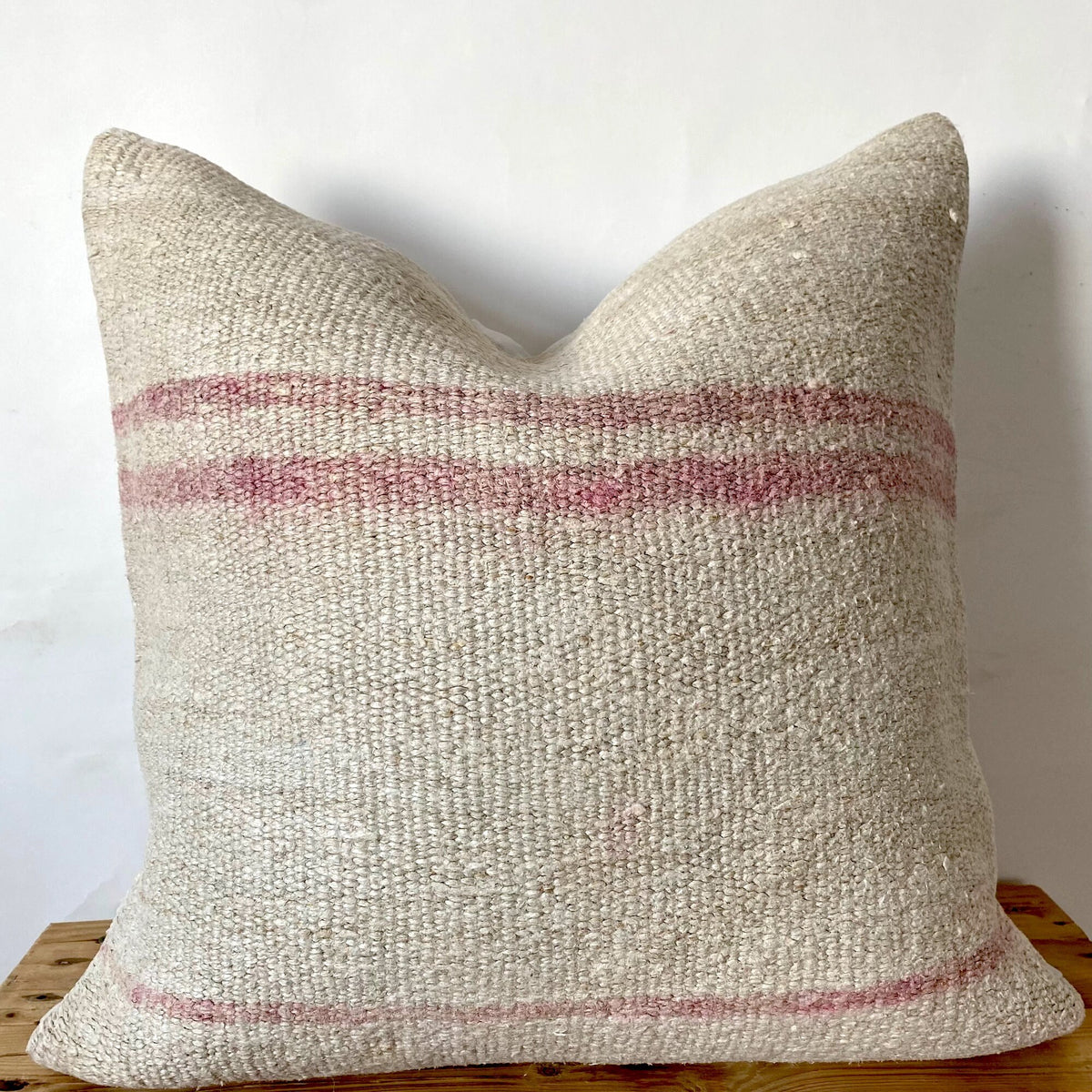 Talitha - White Hemp Pillow Cover