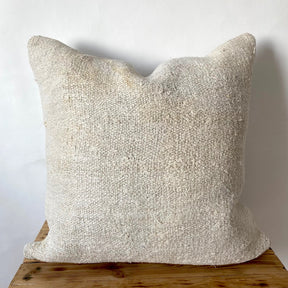 Tempest - White Hemp Pillow Cover