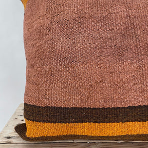 Yarely - Orange Hemp Pillow Cover