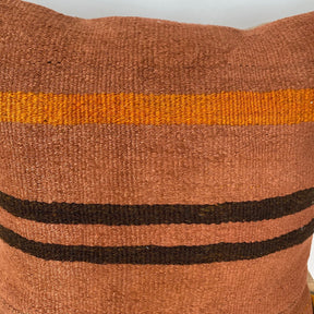 Yessica - Orange Hemp Pillow Cover