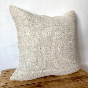 Tabitha - White Hemp Pillow Cover