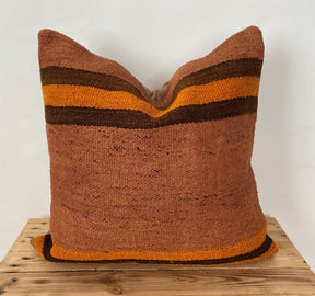 Ysolt - Orange Hemp Pillow Cover