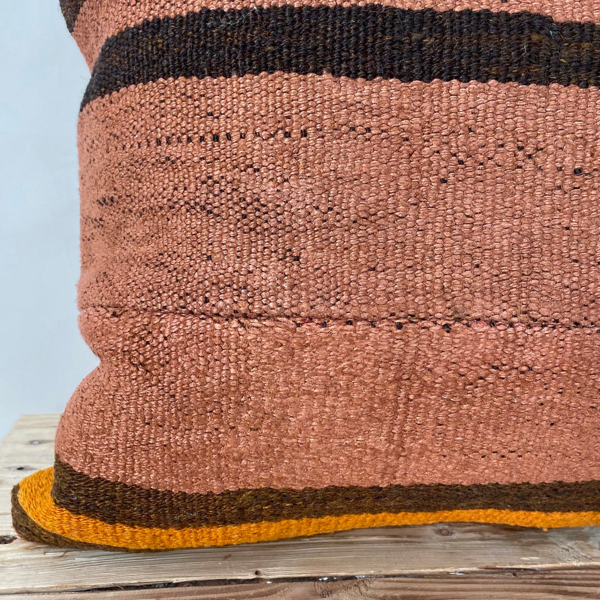 Yarah - Orange Hemp Pillow Cover