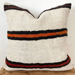 Sybil - White Hemp Pillow Cover