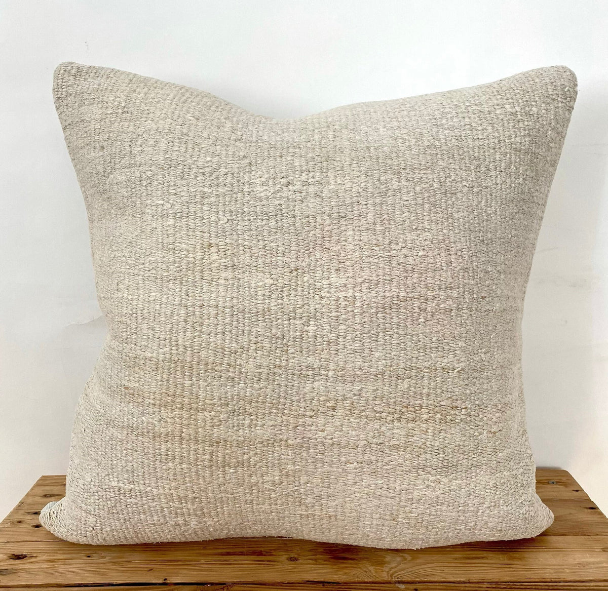 Sabine - White Hemp Pillow Cover