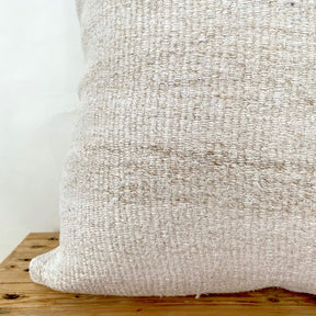 Samara - White Hemp Pillow Cover