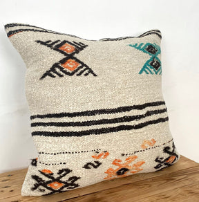 Saira - White Hemp Pillow Cover