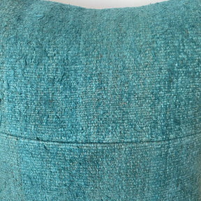 Ciana - Turquoise Hemp Pillow Cover